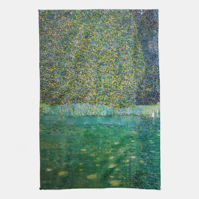 Gustav Klimt - Park of Schloss Kammer am Attersee Kitchen Towel (Vertical)