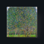 Gustav Klimt - Pear Tree 2 Inch Square Button<br><div class="desc">Pear Tree - Gustav Klimt,  Oil on Canvas,  1903</div>