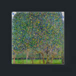 Gustav Klimt - Pear Tree 2 Inch Square Button<br><div class="desc">Pear Tree - Gustav Klimt,  Oil on Canvas,  1903</div>