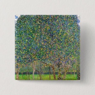 Gustav Klimt - Pear Tree 2 Inch Square Button