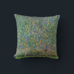 Gustav Klimt - Pear Tree Throw Pillow<br><div class="desc">Pear Tree - Gustav Klimt,  Oil on Canvas,  1903</div>