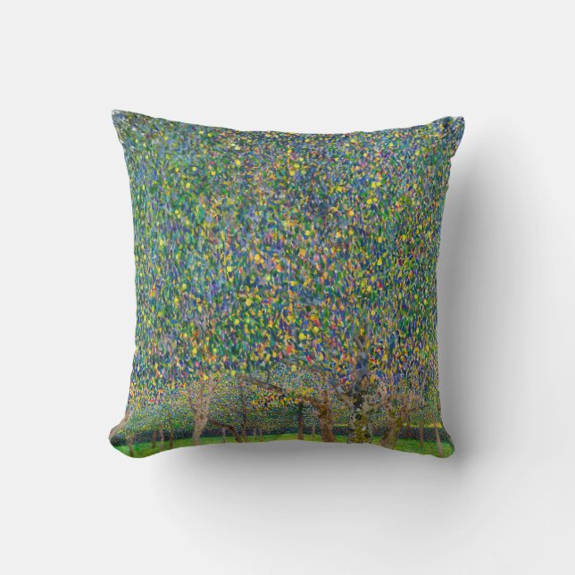 Gustav Klimt - Pear Tree Throw Pillow (Front)