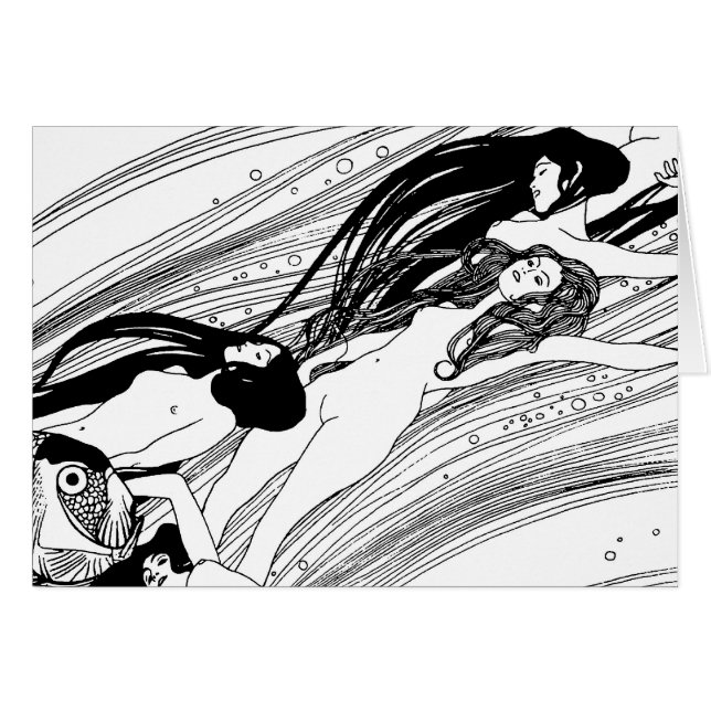 Gustav Klimt - Poisson Sang Surreal Art Japonais (Devant horizontal)