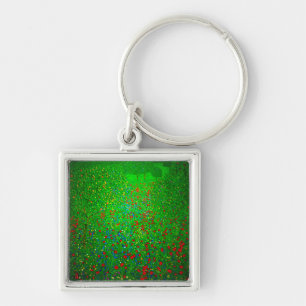 Gustav Klimt Poppy Field Keychain