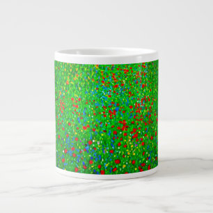 Gustav Klimt Poppy Field Large Coffee Mug