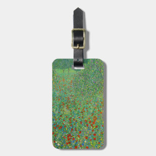 Gustav Klimt - Poppy Field Luggage Tag