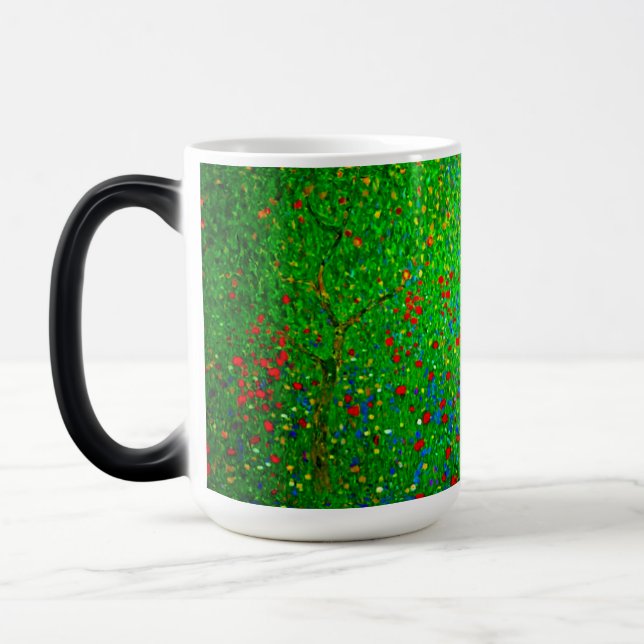 Gustav Klimt Poppy Field Magic Mug (Left)