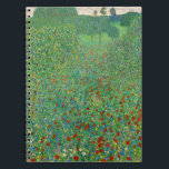 Gustav Klimt - Poppy Field Notebook<br><div class="desc">Poppy Field / Field of Poppies - Gustav Klimt, Oil on Canvas, 1907</div>