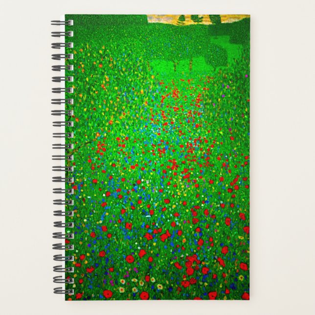 Gustav Klimt Poppy Field Planner (Front)