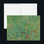Gustav Klimt - Poppy Field Postcard<br><div class="desc">Poppy Field / Field of Poppies - Gustav Klimt,  Oil on Canvas,  1907</div>