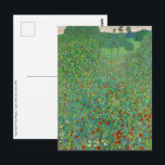 Gustav Klimt - Poppy Field Postcard<br><div class="desc">Poppy Field / Field of Poppies - Gustav Klimt,  Oil on Canvas,  1907</div>
