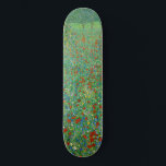 Gustav Klimt - Poppy Field Skateboard<br><div class="desc">Poppy Field / Field of Poppies - Gustav Klimt, Oil on Canvas, 1907</div>