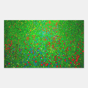 Gustav Klimt Poppy Field Sticker