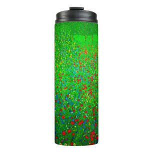 Gustav Klimt Poppy Field Thermal Tumbler