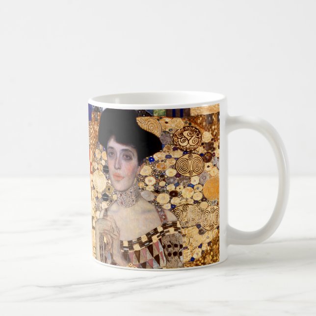 Gustav Klimt portrait of Adel Bloch Bauer 1907 Coffee Mug (Right)