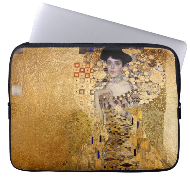Gustav Klimt portrait of Adel Bloch Bauer 1907 Laptop Sleeve (Front)