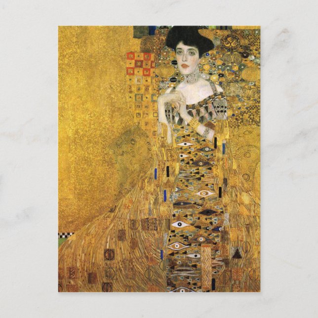 GUSTAV KLIMT - Portrait of Adele Bloch-Bauer 1907 Postcard (Front)