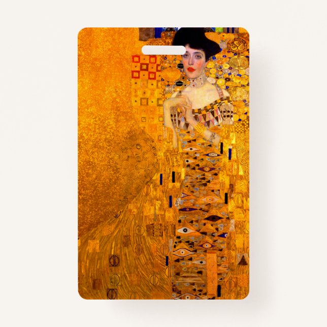 Gustav Klimt Portrait of Adele Bloch Bauer Badge (Front)