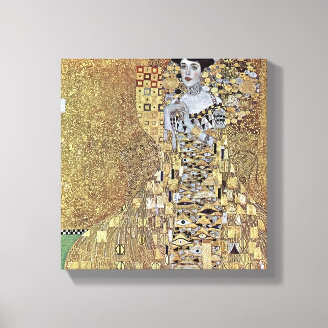 Gustav Klimt - Portrait of Adele Bloch-Bauer Canvas Print (Front)
