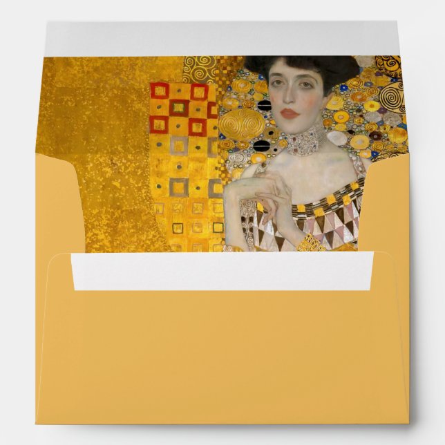Gustav Klimt - Portrait of Adele Bloch-Bauer I Envelope (Back (Bottom))