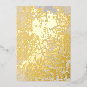 Gustav Klimt - Portrait of Adele Bloch-Bauer I Foil Holiday Card