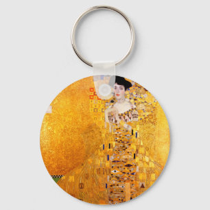 Gustav Klimt Portrait of Adele Bloch-Bauer I Keychain