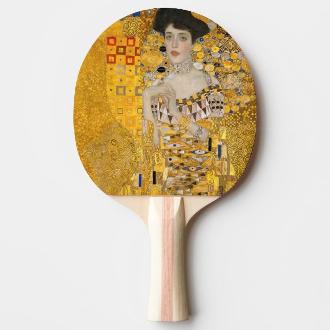 Gustav Klimt - Portrait of Adele Bloch-Bauer I Ping Pong Paddle (Front)