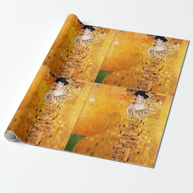 Gustav Klimt Portrait of Adele Bloch-Bauer I Wrapping Paper (Unrolled)