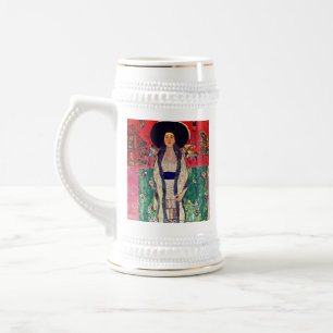 Gustav Klimt Portrait of Adele Bloch-Bauer II Beer Stein