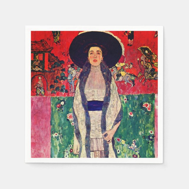 Gustav Klimt Portrait of Adele Bloch-Bauer II Napkin (Front)