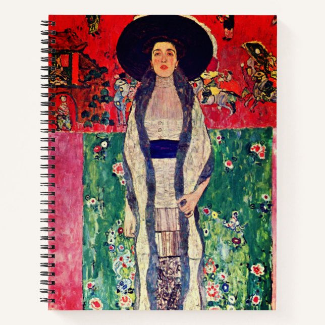 Gustav Klimt Portrait of Adele Bloch-Bauer II Notebook (Front)