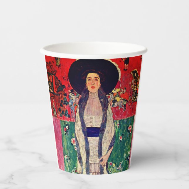 Gustav Klimt Portrait of Adele Bloch-Bauer II Paper Cups (Front)