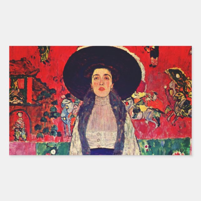 Gustav Klimt Portrait of Adele Bloch-Bauer II Sticker (Front)