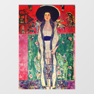 Gustav Klimt Portrait of Adele Bloch-Bauer II Window Cling
