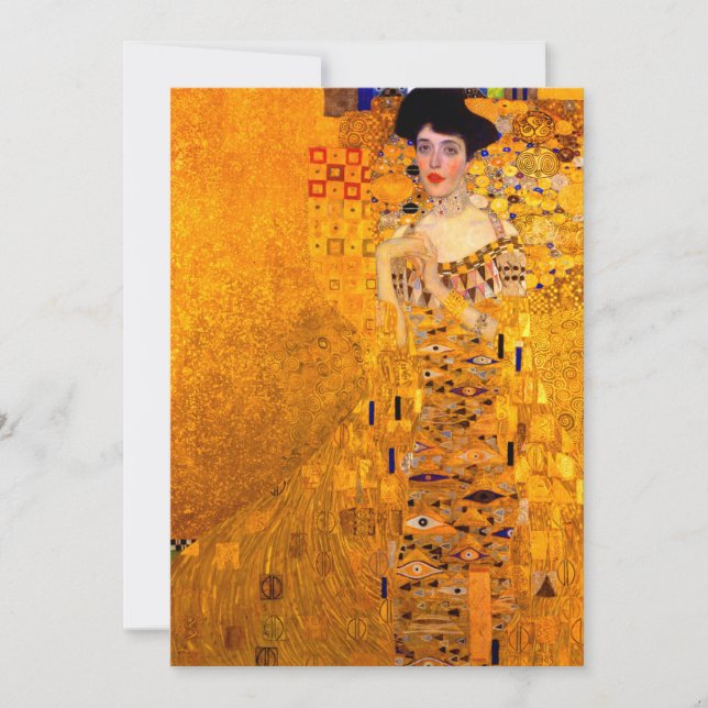 Gustav Klimt Portrait of Adele Bloch Bauer Invitation (Front)