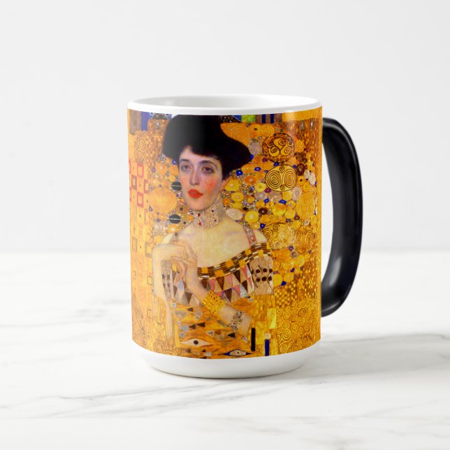 Gustav Klimt Portrait of Adele Bloch Bauer Magic Mug (Front Right)