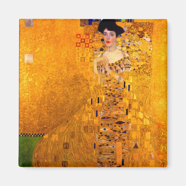 Gustav Klimt Portrait of Adele Bloch Bauer Magnet (Front)