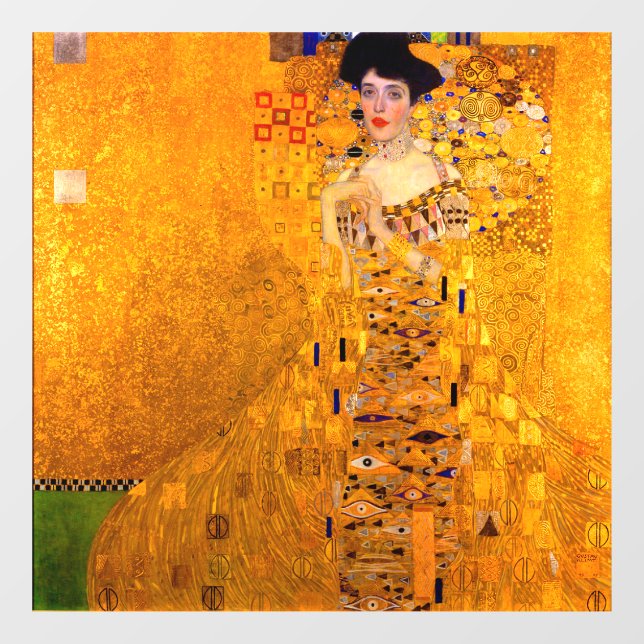 Gustav Klimt Portrait of Adele Bloch Bauer Window Cling (Sheet)