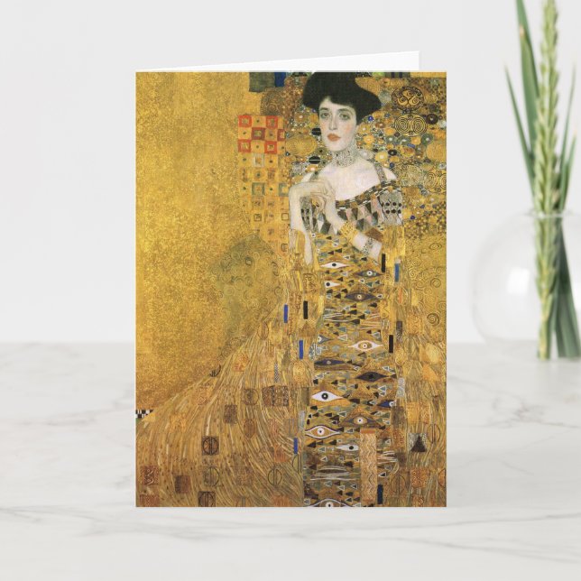 Gustav Klimt - Portrait of Adele Block Bauer Card (Front)