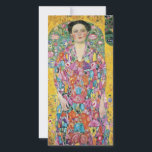 Gustav Klimt - Portrait Of Eugenia Primavesi Holiday Card<br><div class="desc">Gustav Klimt - Portrait Of Eugenia Primavesi,  1913</div>