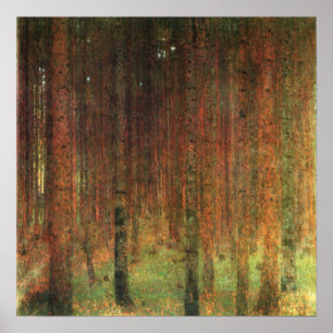 Gustav Klimt - Poster paysager de Pine Forest II