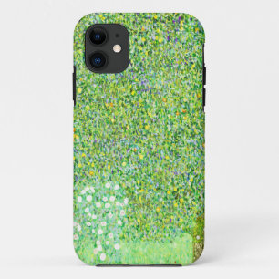 Gustav Klimt, rose bushes under the trees iPhone 11 Case