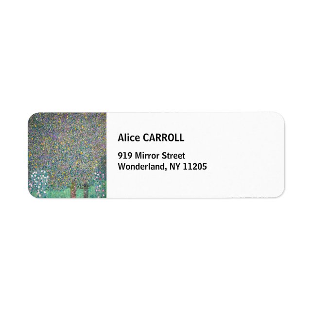 Gustav Klimt - Rosebushes under the Trees (Front)