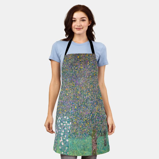 Gustav Klimt - Rosebushes under the Trees Apron (Worn)