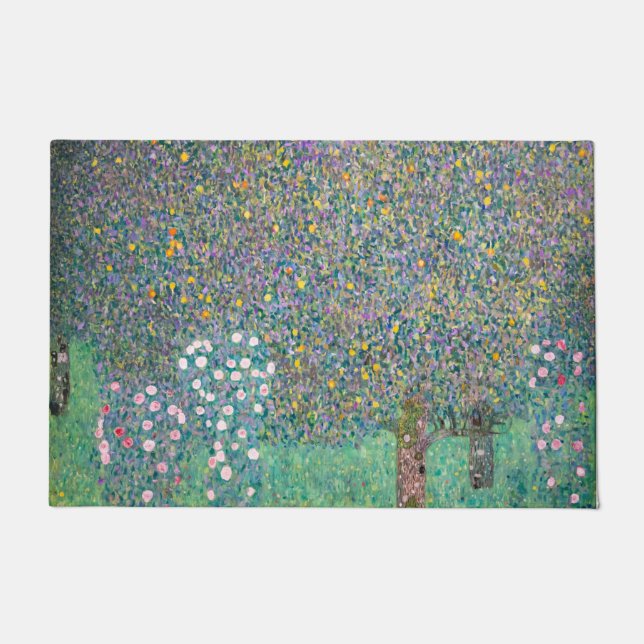 Gustav Klimt - Rosebushes under the Trees Doormat (Front)