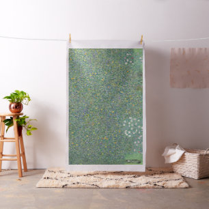 Gustav Klimt Rosebushes Under the Trees GalleryHD Fabric