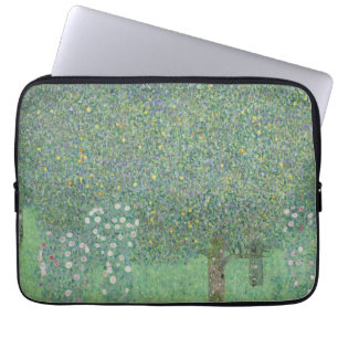 Gustav Klimt - Rosebushes under the Trees Laptop Sleeve