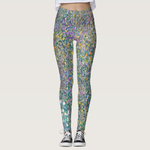 Gustav Klimt - Rosebushes under the Trees Leggings