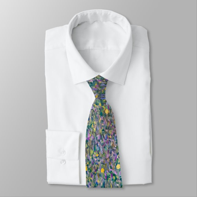 Gustav Klimt - Rosebushes under the Trees Tie (Tied)