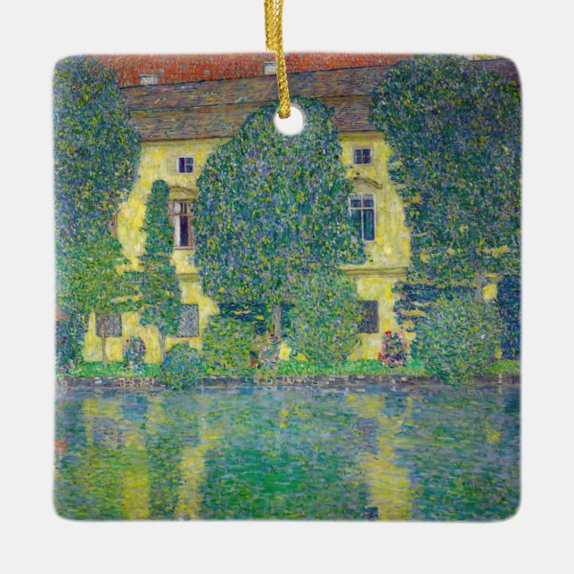Gustav Klimt - Schloss Kammer am Attersee III Ceramic Ornament (Front)